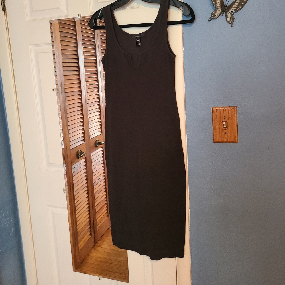 Elegant Black Sleeveless Dress Forever 21 M